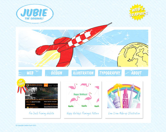 2012 Personal portfolio website