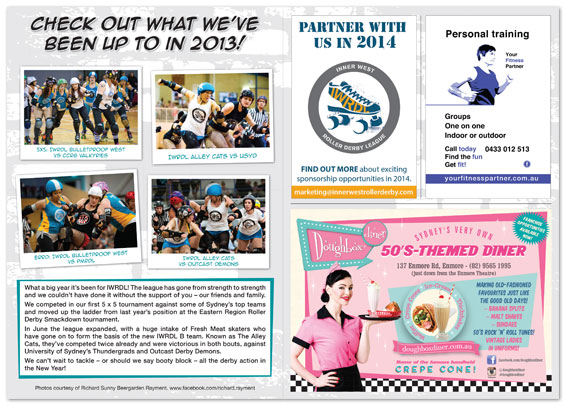 IWRDL friends & family bout programme 2013
