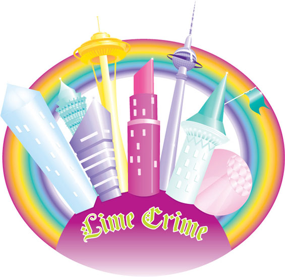 Lime Crime t-shirt motif