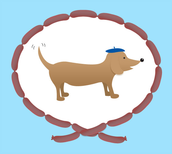 Sausage dog pattern