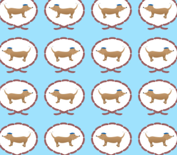 Sausage dog pattern