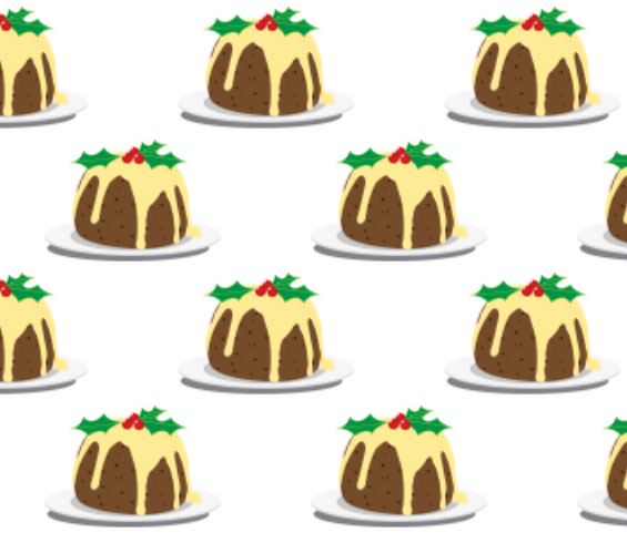 Christmas pudding pattern