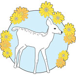 Flora and Fawn illustration